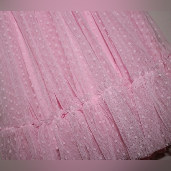Little Mass Toddler Girl 2T Pink Dot Dress NWT Princess Fairy Dress - Picture 2 of 5
